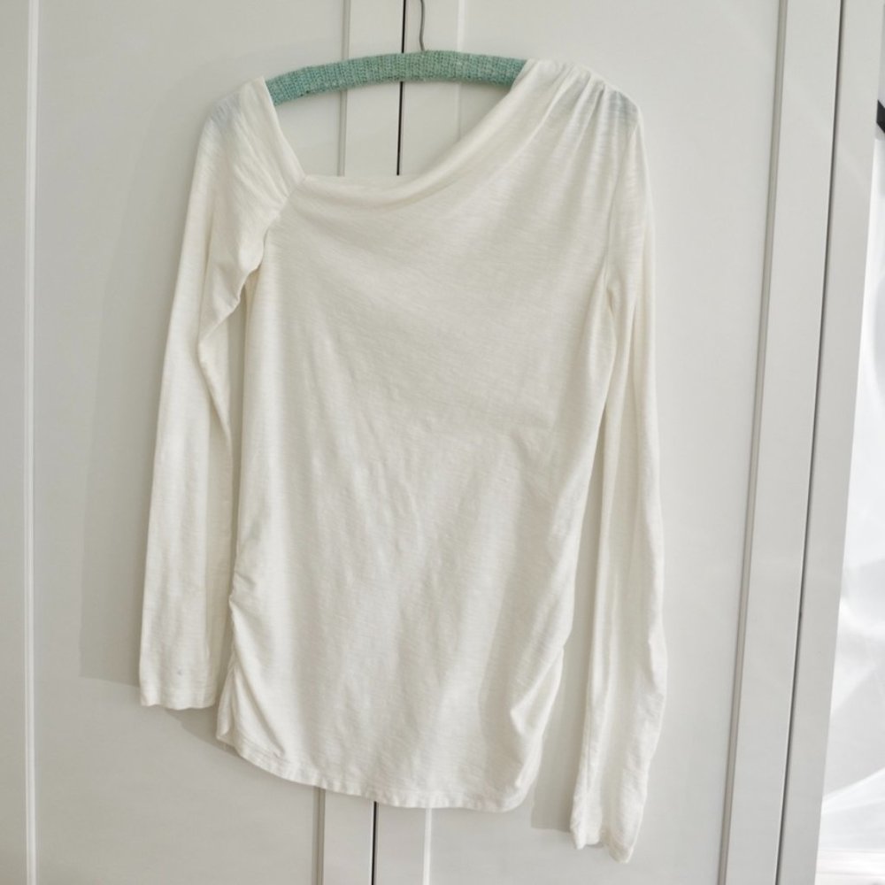 James Perse Asymmetrical Long Sleeve Top